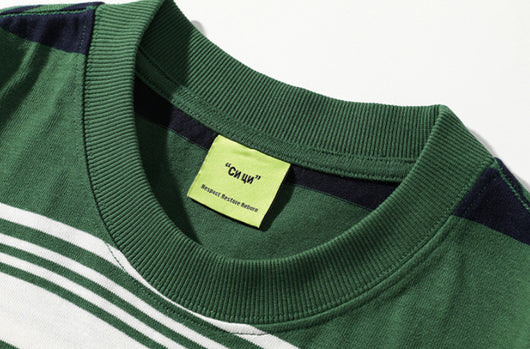 Playera de Rayas en Contraste para Hombre y Mujer - Image 12