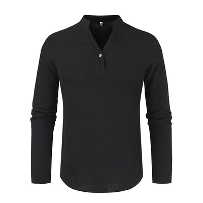 Camisa Suelta de Manga Larga Estilo Europeo Casual - Image 11