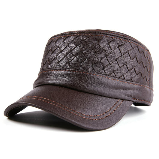 Gorra Plana de Piel de Oveja Estilo Británico para Mujer - Image 4