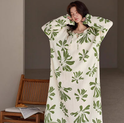 Pijamas de Gasa de Algodón para Primavera y Verano - Image 6