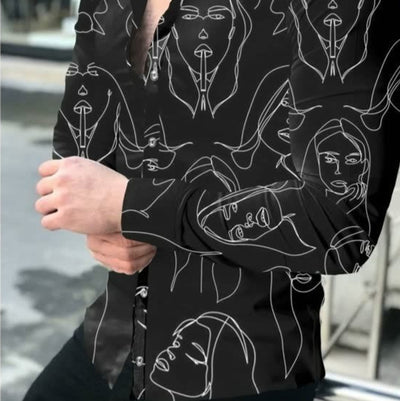 Camisa Casual Slim Fit Estampada para Hombre - Image 2