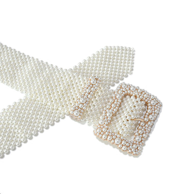 Cinturón para Abrigo Plumón con Perlas Decorativas - Image 11