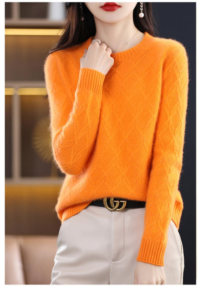Suéter Jacquard Grueso para Mujer - Abrigo Cálido Otoño Invierno - Image 29