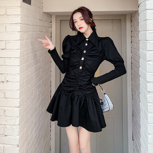 Blusa Coreana con Mangas Globo - Diseño Elegante en Colores Puros