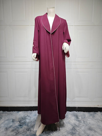 Cardigan Vestido Largo Mujer Elegante - Abrigo Tipo Trench para Otoño e Invierno - Image 9