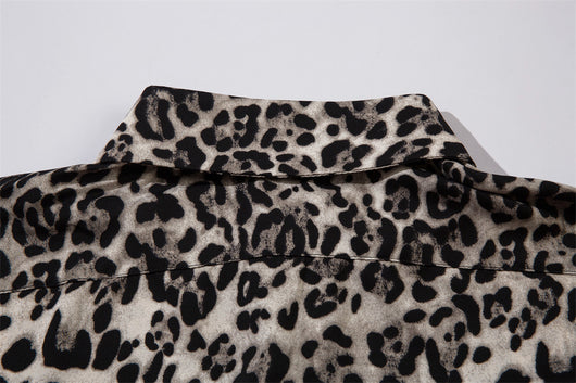 Camisa Vintage Estampado Leopardo Moda Americana para Hombre - Image 13