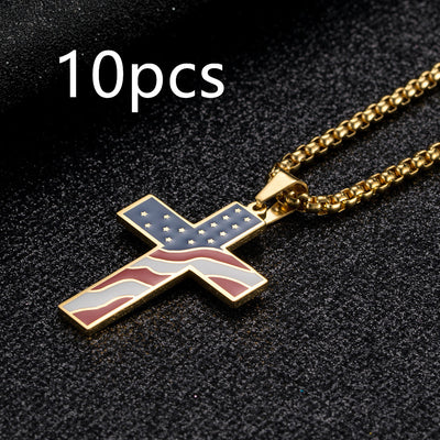 Collar Patriótico con Cruz y Bandera - Image 17