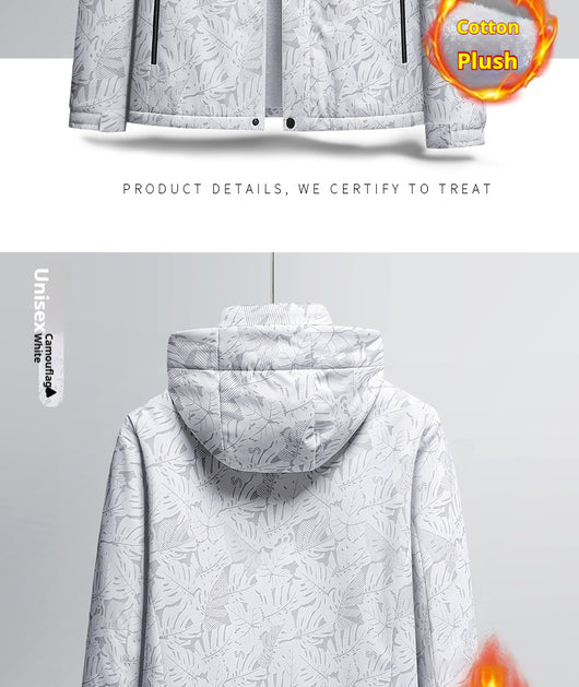 Chaqueta Táctica de Invierno Impermeable para Hombre con Capucha Desmontable - Image 7