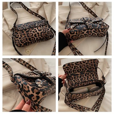 Bolso Bandolera Personalizado Estampado Leopardo Motocicleta para Mujer - Image 15