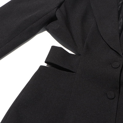Blazer Elegante con Diseño Midriff para Mujer - Traje Ejecutivo Otoño - Image 16