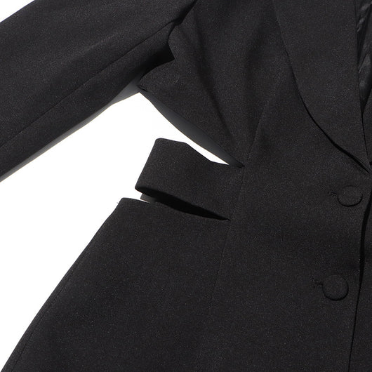 Blazer Elegante con Diseño Midriff para Mujer - Traje Ejecutivo Otoño - Image 16