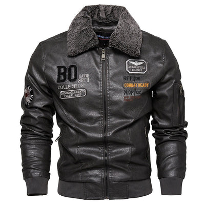 Chaqueta de Cuero Slim Fit para Hombre - Estilo Casual Moderno - Image 13