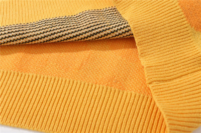 Suéter Holgado para Hombre con Cuello Redondo y Estampado Jirafa - Image 10