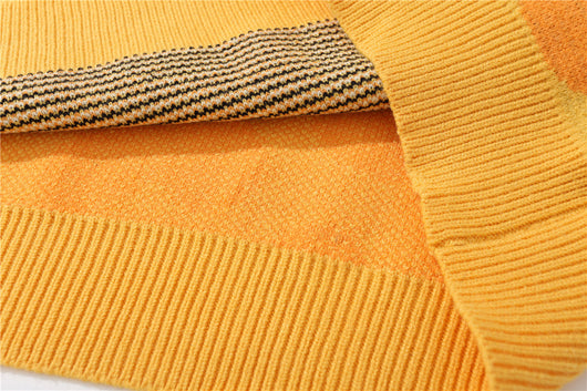 Suéter Holgado para Hombre con Cuello Redondo y Estampado Jirafa - Image 10