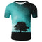Camiseta Slim Fit Hombre Impresión 3D Digital Verano