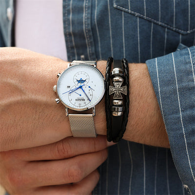 Reloj Mecánico Automático Resistente al Agua con Esfera Grande para Hombre - Image 17