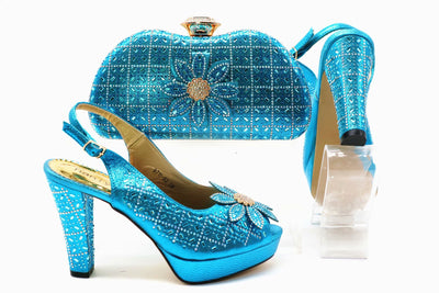 Zapatos Peep Toe Tacón Alto con Bolsa Coordinada - Colección Verano - Image 3
