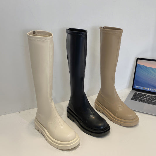 Botas Altas Slim Retro Versátiles