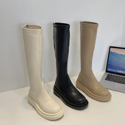 Botas Altas Slim Retro Versátiles