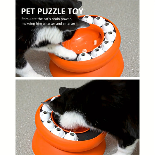 Comedero Interactivo Puzzle para Gatos - Dispensador Educativo de Alimento Seco - Image 4