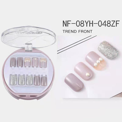 Uñas Postizas Coreanas Removibles Waterproof - Set 30 Piezas Manicura Instantánea - Image 32