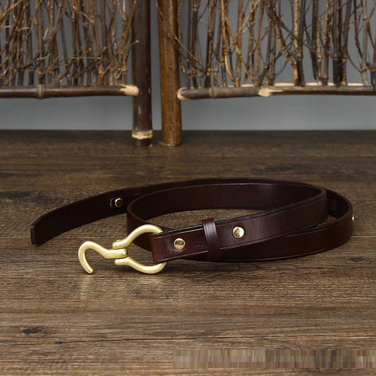 Cinturón Delgado Retro para Mujer - Accesorio Versátil Hecho a Mano - Image 5