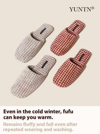 Pantuflas de Pareja en Ante Cálido - Comodidad de Algodón para Toda la Familia - Image 14