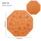 Com Ventosa Cães E Gatos Octagonal Laranja