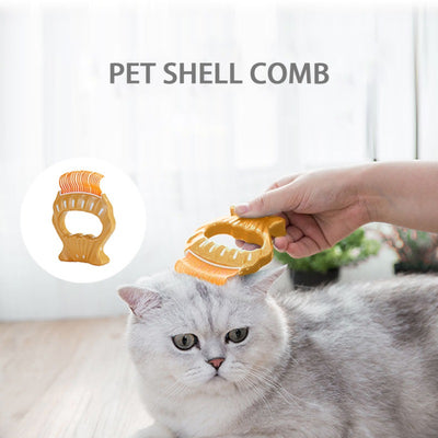Peine Deslanador para Perros y Gatos - Cepillo Masajeador de Forma Concha para Eliminar Pelo Suelto - Image 13