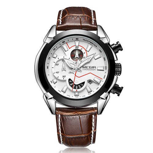 Reloj de Pulsera Multifuncional para Hombre con Correa de Cuero y Esfera Tridimensional - Image 6