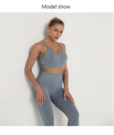 Traje de Yoga Largo Ajustado de Cintura Alta con Manga Larga - Image 23