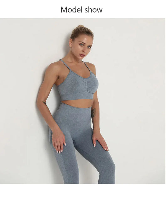 Traje de Yoga Largo Ajustado de Cintura Alta con Manga Larga - Image 23