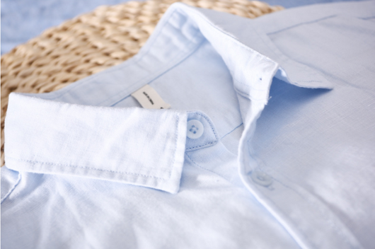Camisa Casual de Algodón y Lino para Hombre - Image 19
