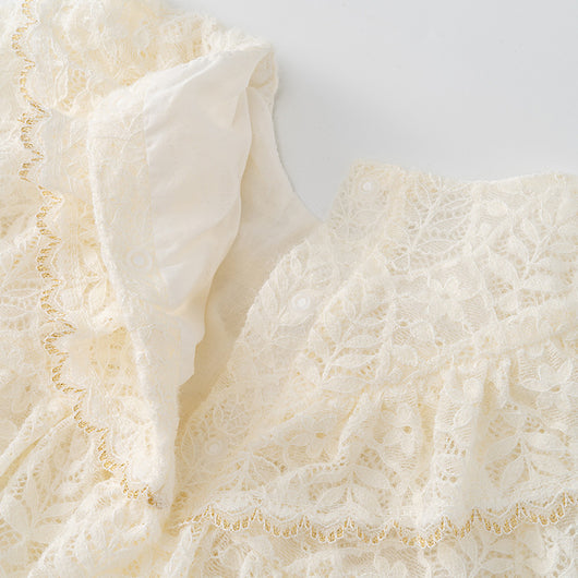 Mono Infantil de Encaje Manga Larga para Primavera y Otoño - Image 4