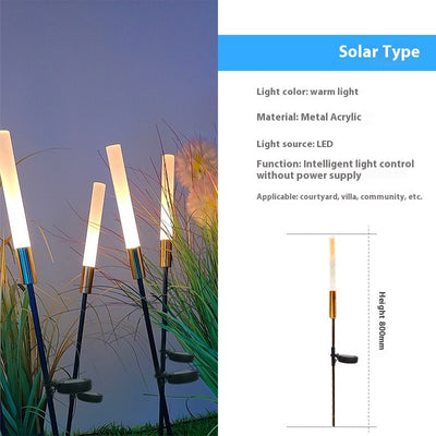 Lámpara Solar para Jardín con Diseño de Juncos - Image 6