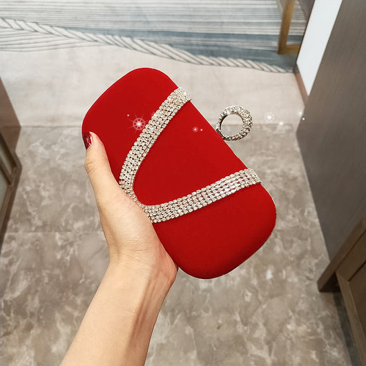 Bolso de Hombro Asimétrico con Detalles Diamantados - Image 14
