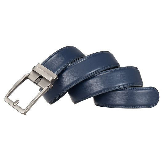 Cinturón Ejecutivo de Cuero Doble Capa con Hebilla Automática Resistente a Perforaciones - Image 37