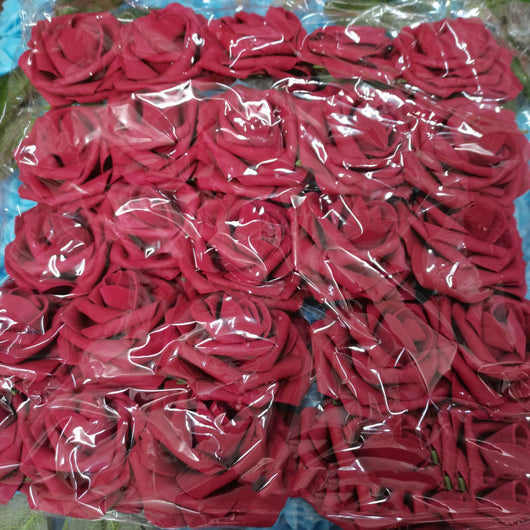 Rosas de Espuma PE con Tallo y Hojas - 25 Flores Decorativas para Bodas y San Valentín - Image 36