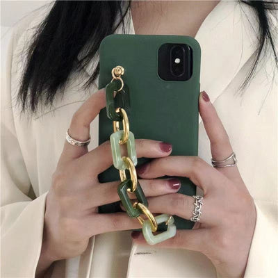 Funda para Teléfono Móvil con Diseño de Ágata Esmeralda Estilo Coreano - Image 4