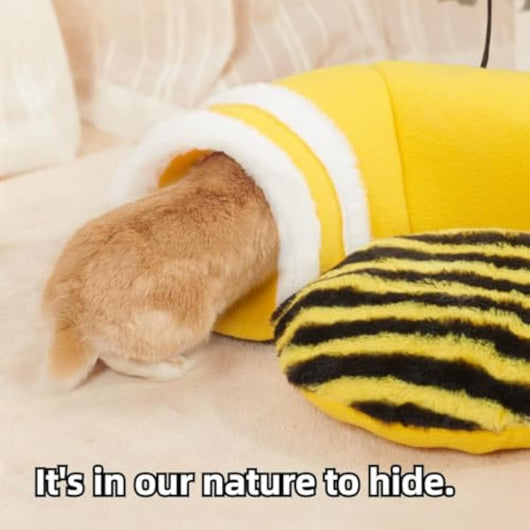 Túnel Cama Escondite Forma de Abeja para Conejos y Roedores - Image 9