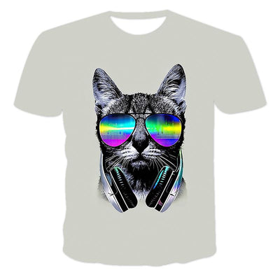Camiseta Oversized Kawaii Gato para Hombre y Mujer - Verano Cómodo - Image 15