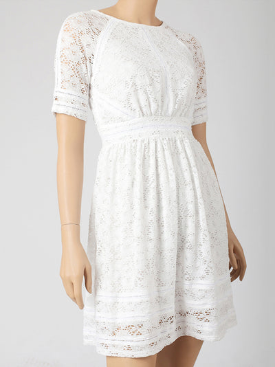 Vestido de Encaje Blanco Princesa Elegante - Image 6