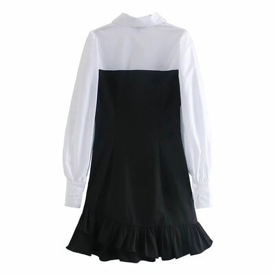 Vestido Patchwork con Volantes - Image 5