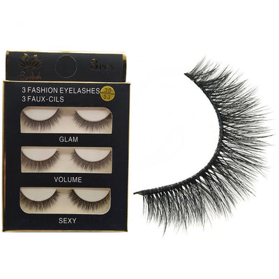 Pestañas Postizas 3D Efecto Natural con Extensión de Cola - Pack de 3 Pares - Image 9