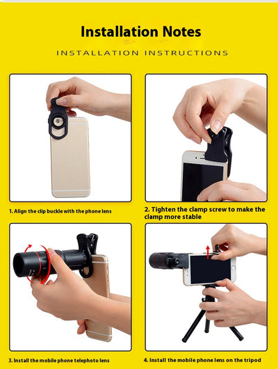 Lente Teleobjetivo 36x para Smartphone - Kit Completo de Fotografía Móvil - Image 18