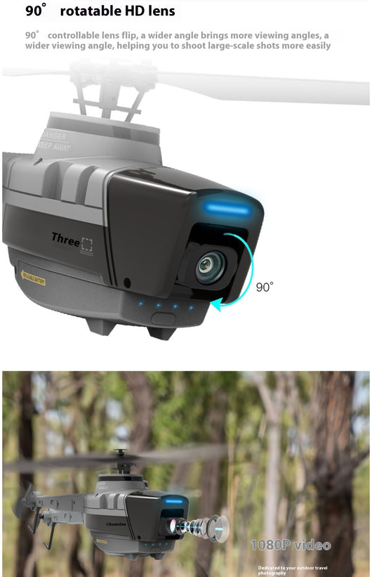 Dron Black Bee con Cámara - Control Remoto de 4 Canales sin Alerones - Image 16