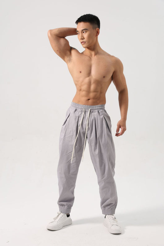 Pantalones Deportivos de Algodón Holgados para Hombre - Image 16