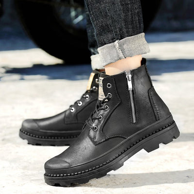 Botas Martin Cómodas Talla Grande con Cierre Lateral y Suela de Goma - Image 9