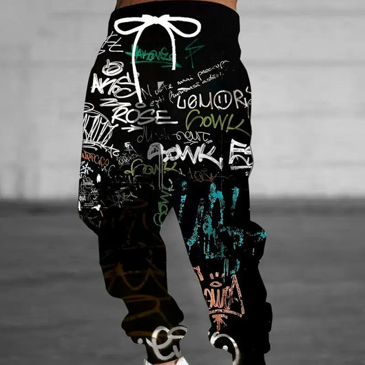 Pantalones de Chándal Hiphop con Estampado Digital para Hombre