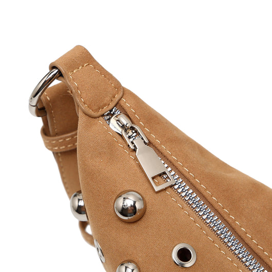 Bolsa Crossbody Retro con Remaches Acabado Metalizado Mate - Image 36